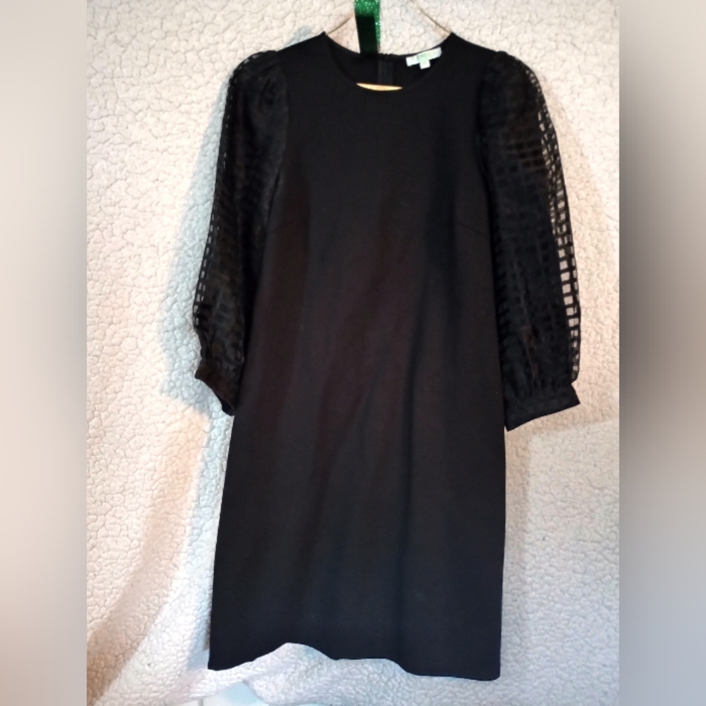 JADE size xs black knee length dress 3/4 sleeve